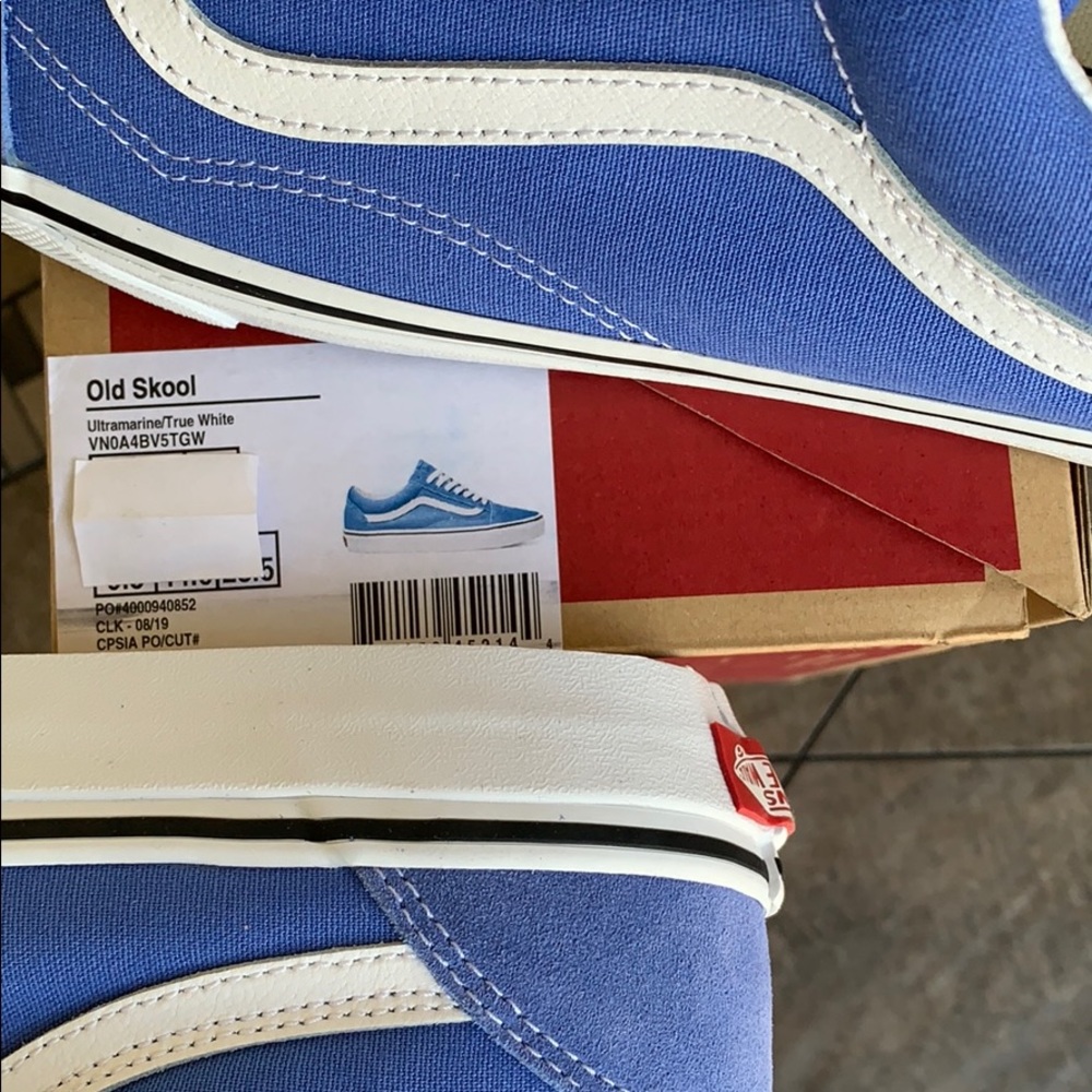 VANS OLD SKOOL ULTRAMARINE/TRUE WHITE men’s - Picture 12 of 16
